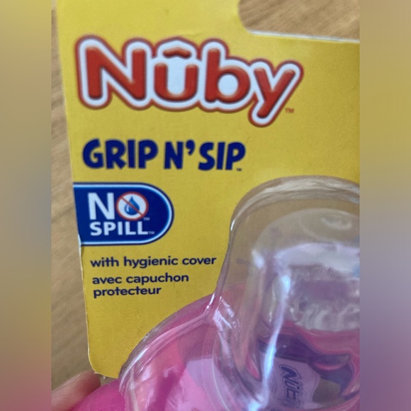 NEW!! Nuby grip n sip: purple and pink - Picture 3 of 4
